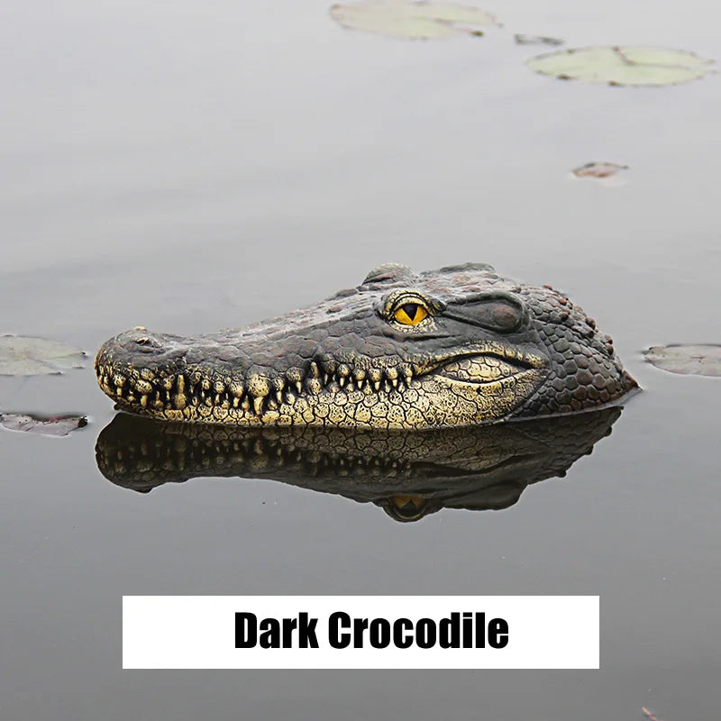Creative Resin Floating Crocodile Hippo Scary Statue Outdoor Garden Pond Decoration For Home Garden Halloween Decor Ornament