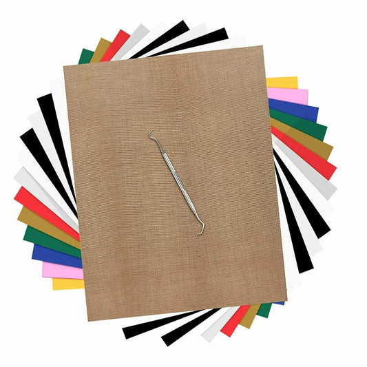 13 Pack HTVRONT 12inchX10inch Multi-color PU Heat Transfer Vinyl Sheets HTV Iron on Vinyl for Heat Press T-shirt Textiles Cricut