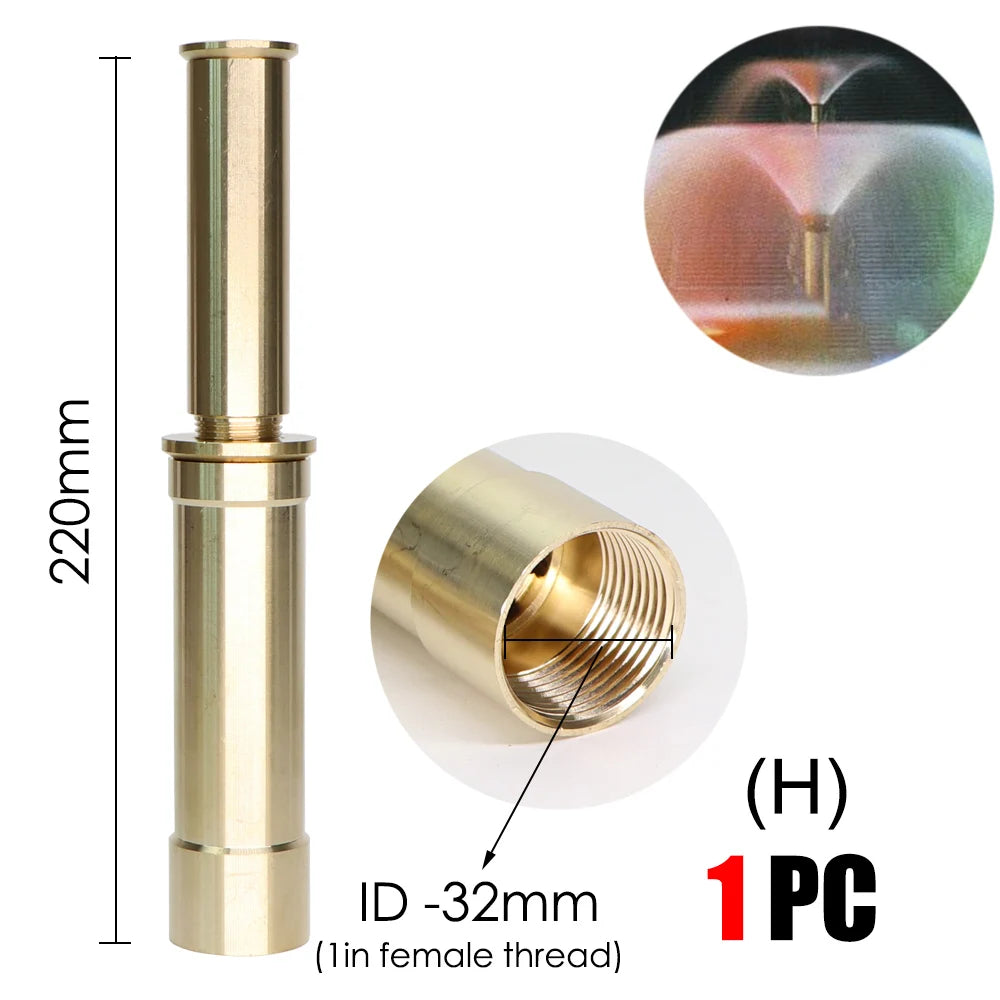Brass Sprinklers Rotating Fountain Nozzles Landscaping Pond Outdoor Jet Straight Fountain Spray Head Irrigation Plants Watering