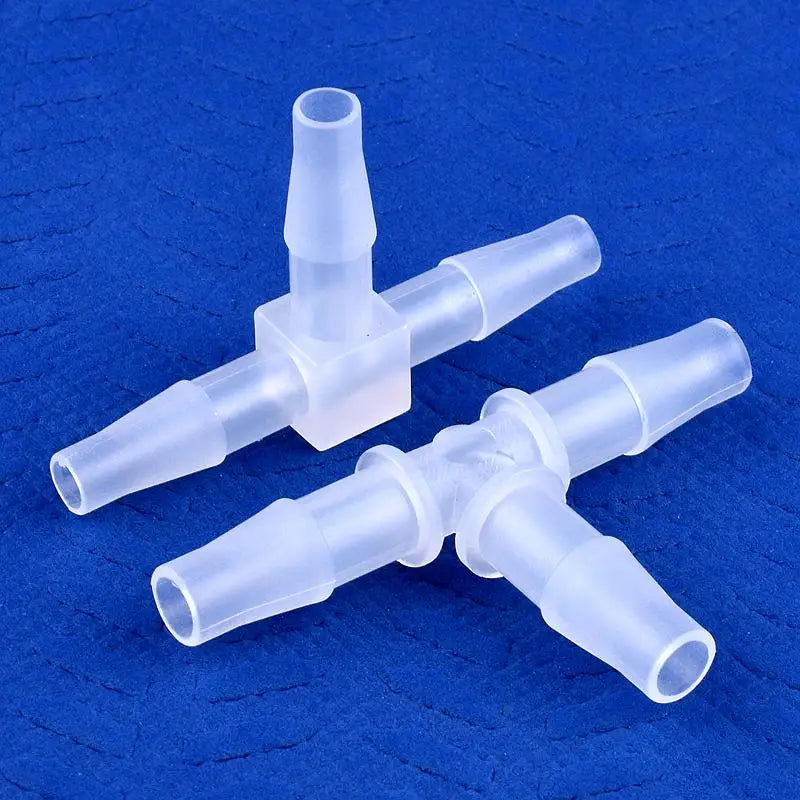 5~200pcs O.D 1.6~15.8mm PP Plastic Tee Connectors Garden Irrigation Pipe Joint Aquarium Tank Adapter Air Pump Hose Pagoda Joints
