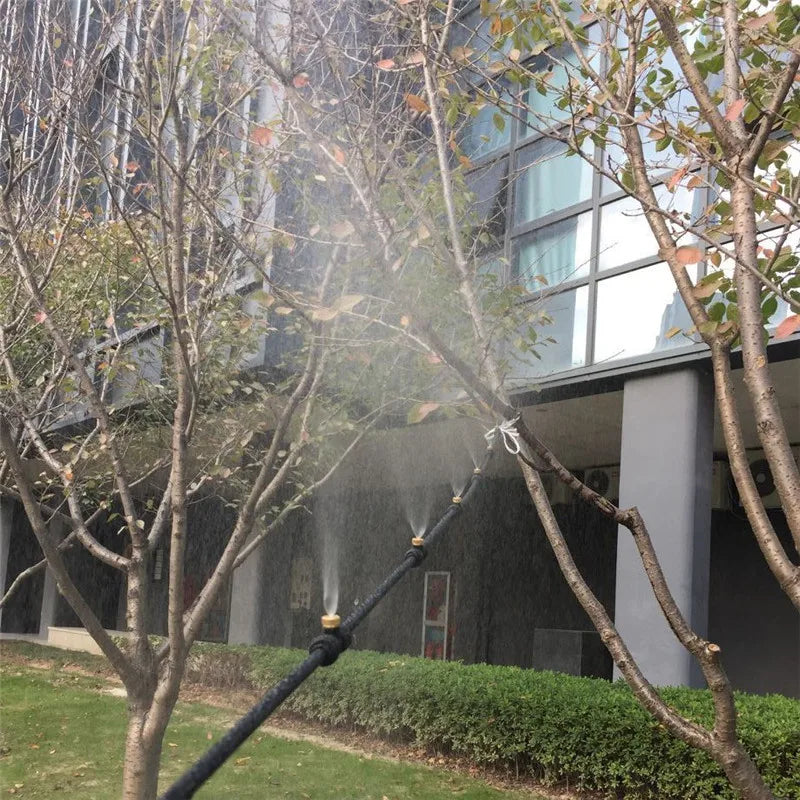 Patio Misters for Cooling Backyard Water Mister Kit for Waterpark, Garden, Greenhouse, Canopy, Porch, Umbrella Gazebo Trampoline