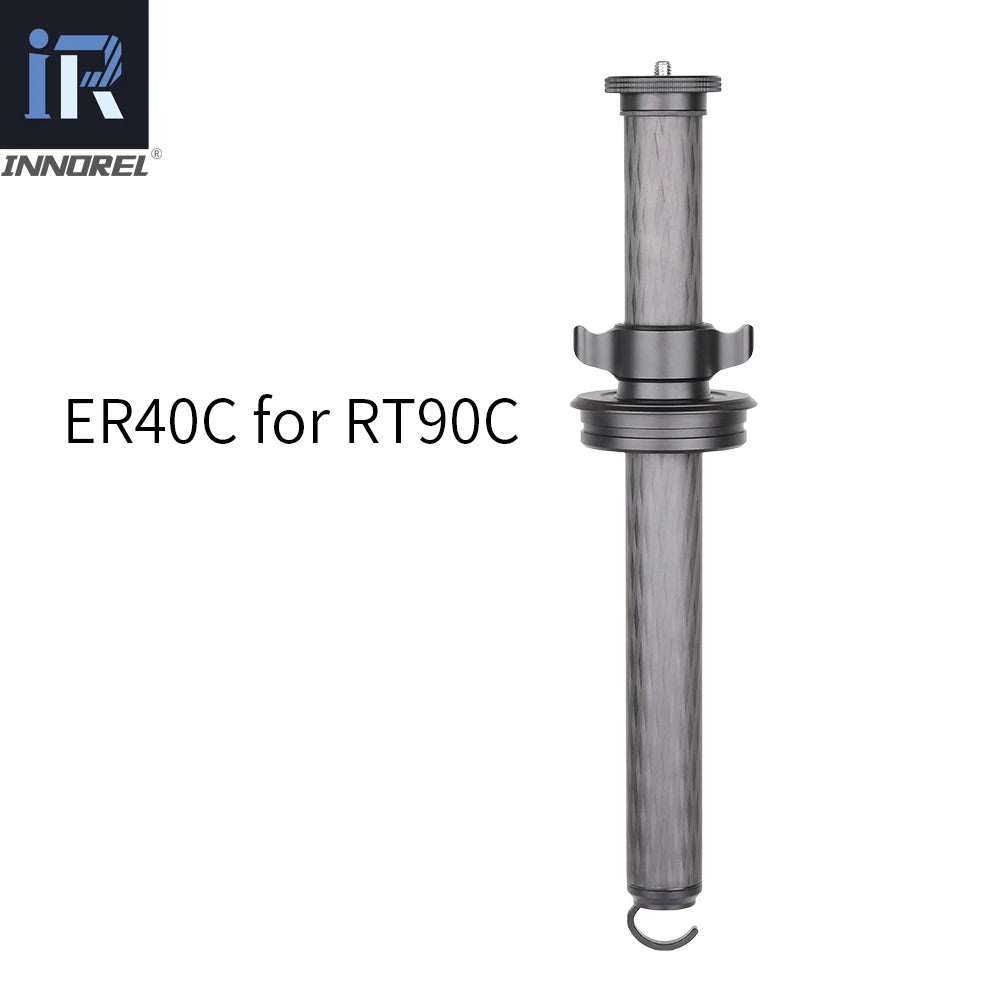 ER40C 10 Layers Carbon Fiber Tripod Mid Column 40mm Tube Lifting Extension Rod Mount Suit RT90C/LT364C For DSLR Camera Camcorder