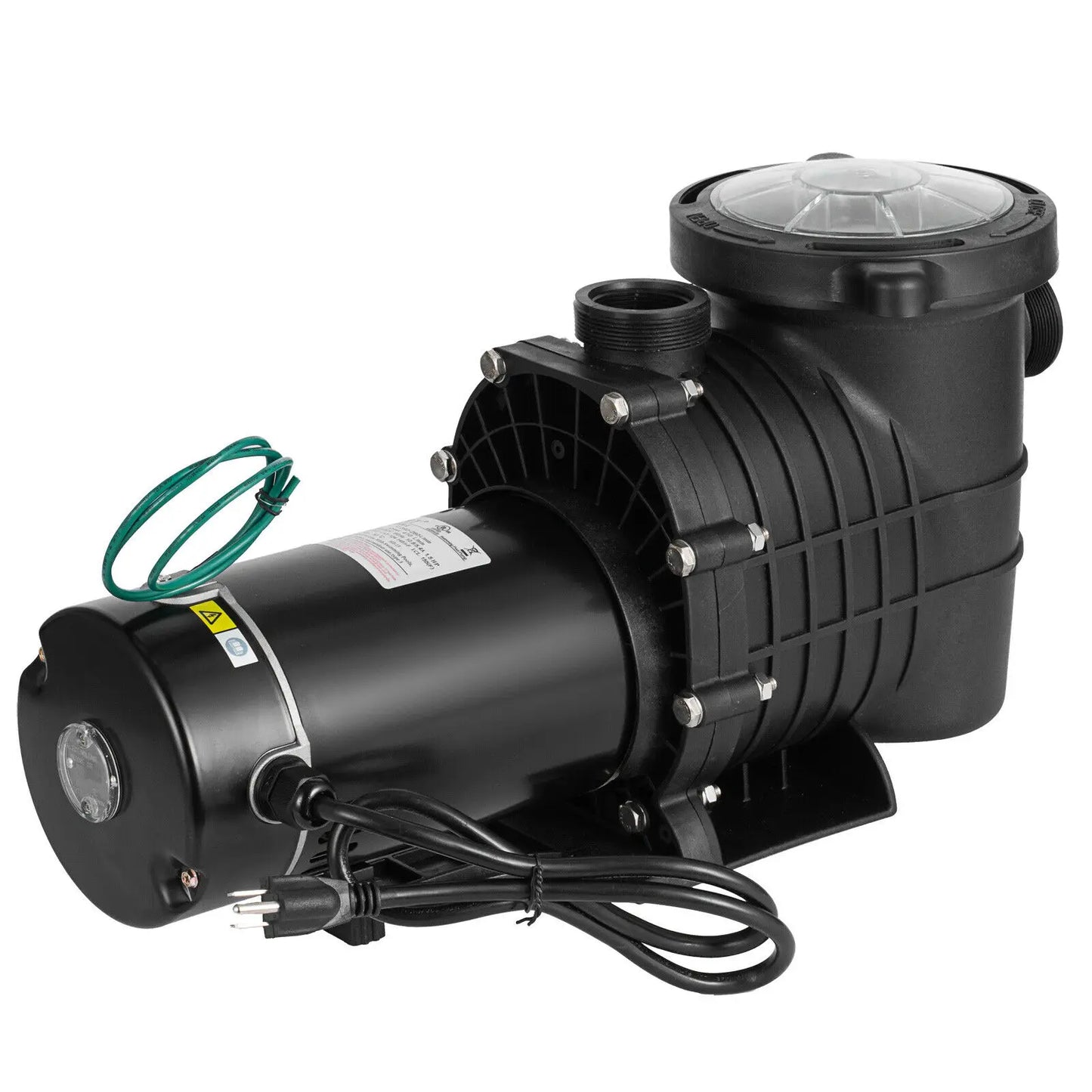 2HP Swimming Pool Filter Pump Motor W/Strainer Hi-Flo Aquarium Water Pumps For Ground Pool Purifier Water Circulation Pool Pump
