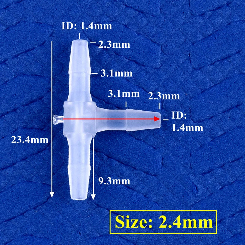 5~200pcs O.D 1.6~15.8mm PP Plastic Tee Connectors Garden Irrigation Pipe Joint Aquarium Tank Adapter Air Pump Hose Pagoda Joints
