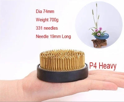 Japanese Ikebana Kenzan Flower Pot Base Holder Frog Floral Metal Tool