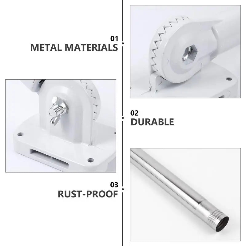 Flagpole Kit 1 Set 1.8 Meter Flag Pole with Flag Pole Holder Kit Wall Mount Flagpole for Indoor and Outdoor Use