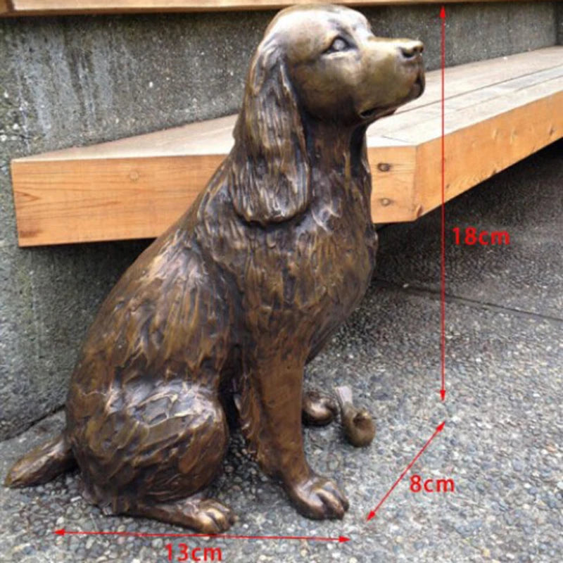 HOT Springer Spaniel Statue Garden Decor Resin Animal Dog Sculpture Yard Lawn Outdoor Decorative Ornament