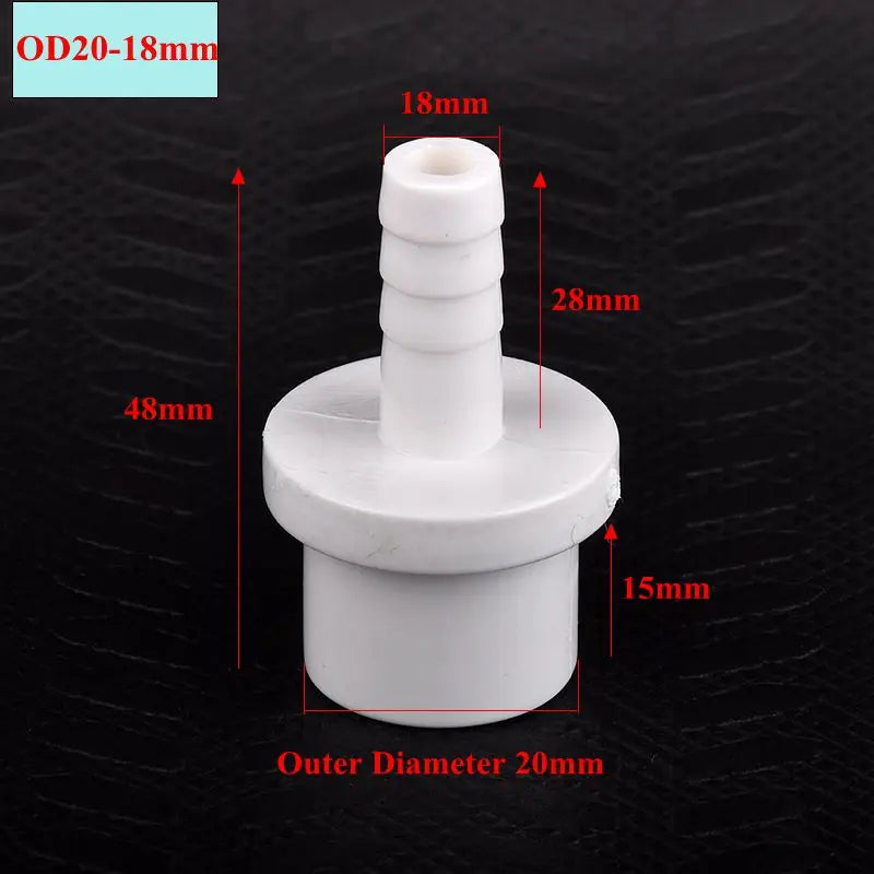 1~20Pcs O.D 20/25/32-5/8/10/12/14/16/18/20/25mm PVC Pagoda Connector Garden Irrigation Pipe Soft Hose Adapter Joint Accessories