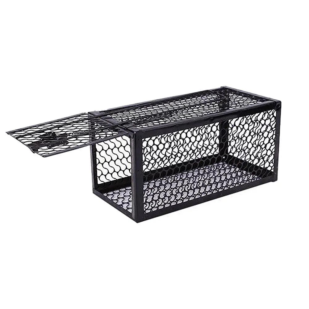 Self-locking Trap Catcher Mouse Rat Bait Mice Live Box Mice Trap Cage Reusable Catch Rat Implement Trap Rat Cage Iron Cage