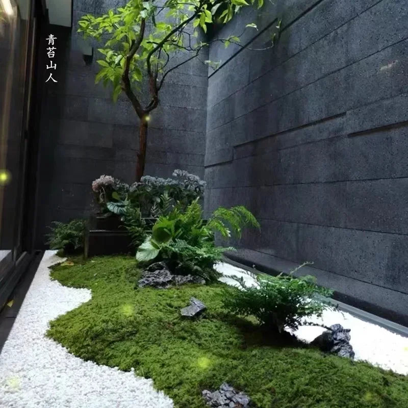 Artificial Turf Moss Wall Synthetic Grassland Fake Faux Grass Simulation Muscu Grass Decor Outdoor Decoration Garden Accessories
