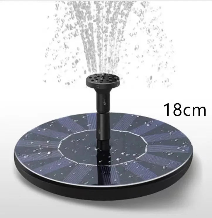 Solar Fountain Pump Floating Solar Panel Bird Baths Water Fountain with 4 Nozzles For Garden Outdoor Water Pool Pond Decor