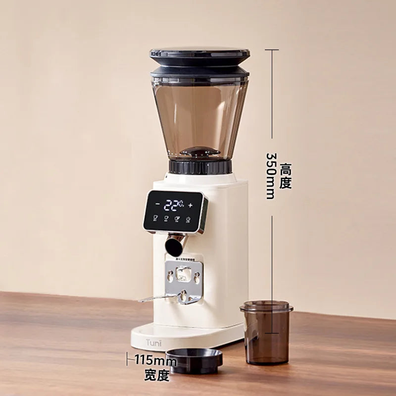 Professional Coffee Bean Grinder with 48 Levels of Grinding Home Use Fully Automatic Coffee Bean Grinder with Timed Grinding