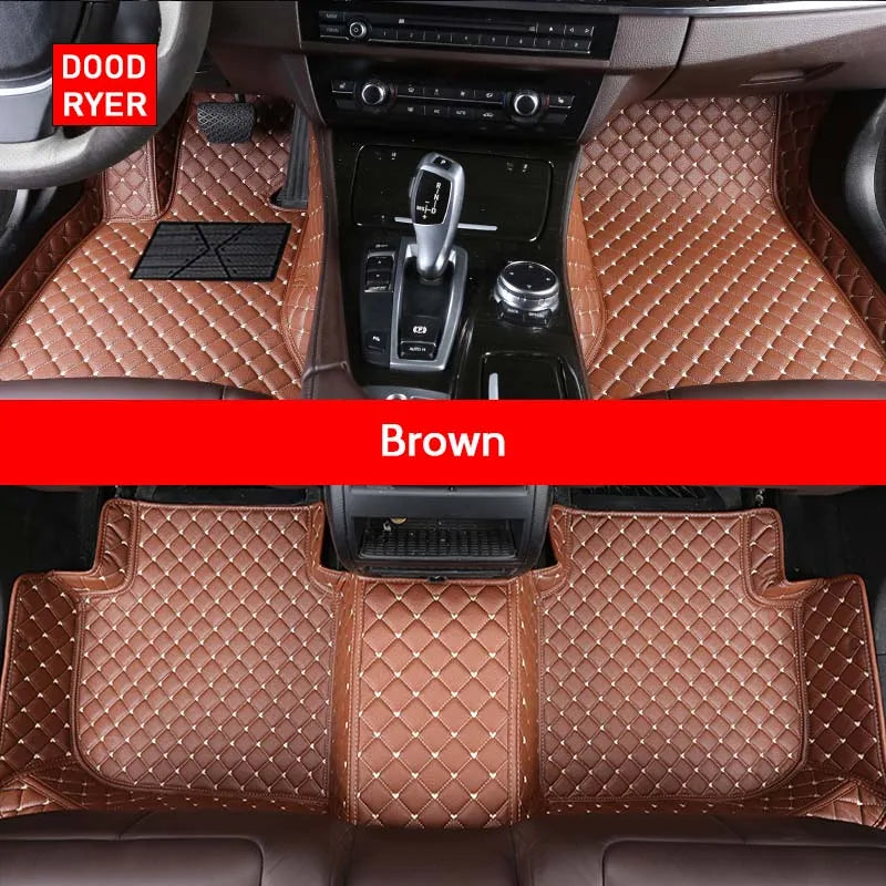 DOODRYER Custom Car Floor Mats For Tesla Model X Auto Carpets Foot Coche Accessorie