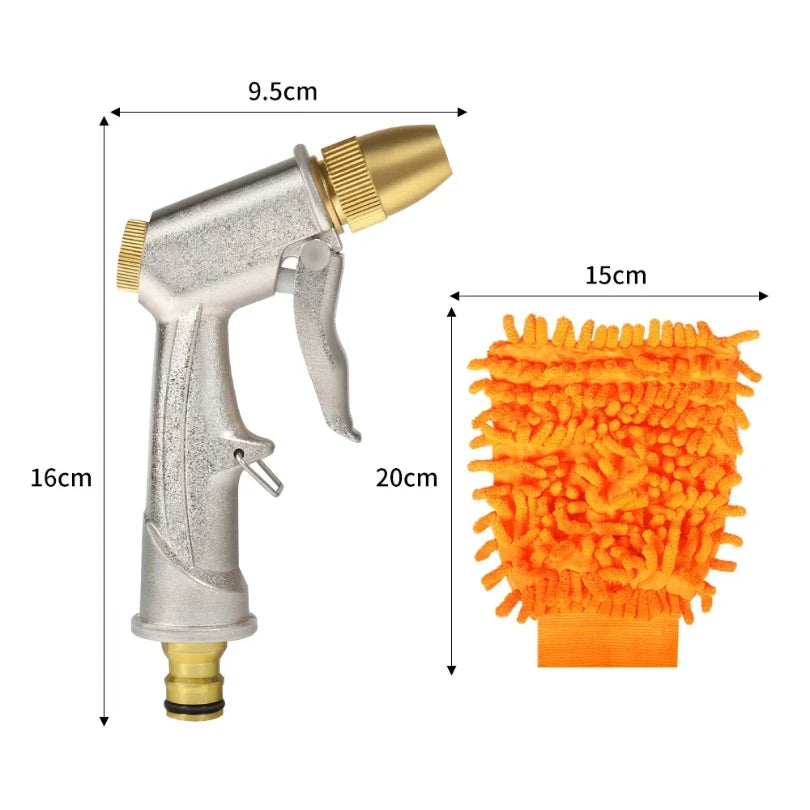 High Pressure metal Garden Water Spray Gardening Sprayer Water Hose Jet Household Lawn Car Washing Guns Yard Watering Sprinkle