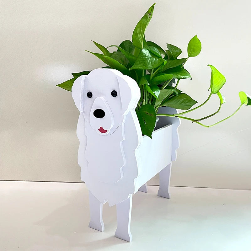 Garden Flower Pot Dog Shape Planter Shiba inu Mastiff Cain Terrier Havanese Vase Pots DIY PVC Garden FlowerPots Home Decor