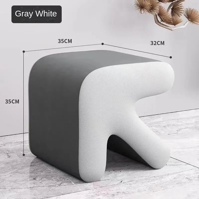 Realife Nordic Fitting Room Arrow Small Stool For Home Use Shoe Changing Stool Entrance Living Room Sofa Side Creative Low Stool