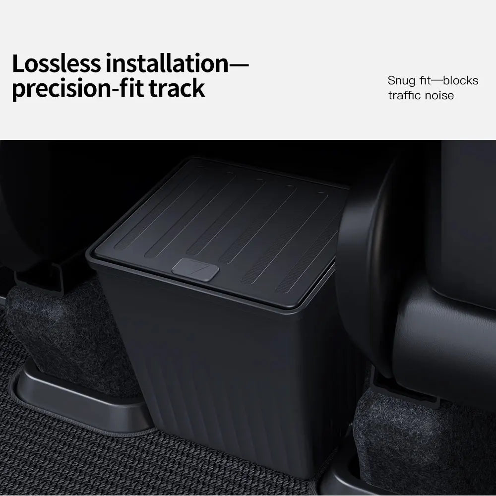 YZ For Tesla Model 3 Y Juniper Highland Rear Seat Storage Box Organizer Car Center Console Bins Backseat Trash Can Garbage Bag