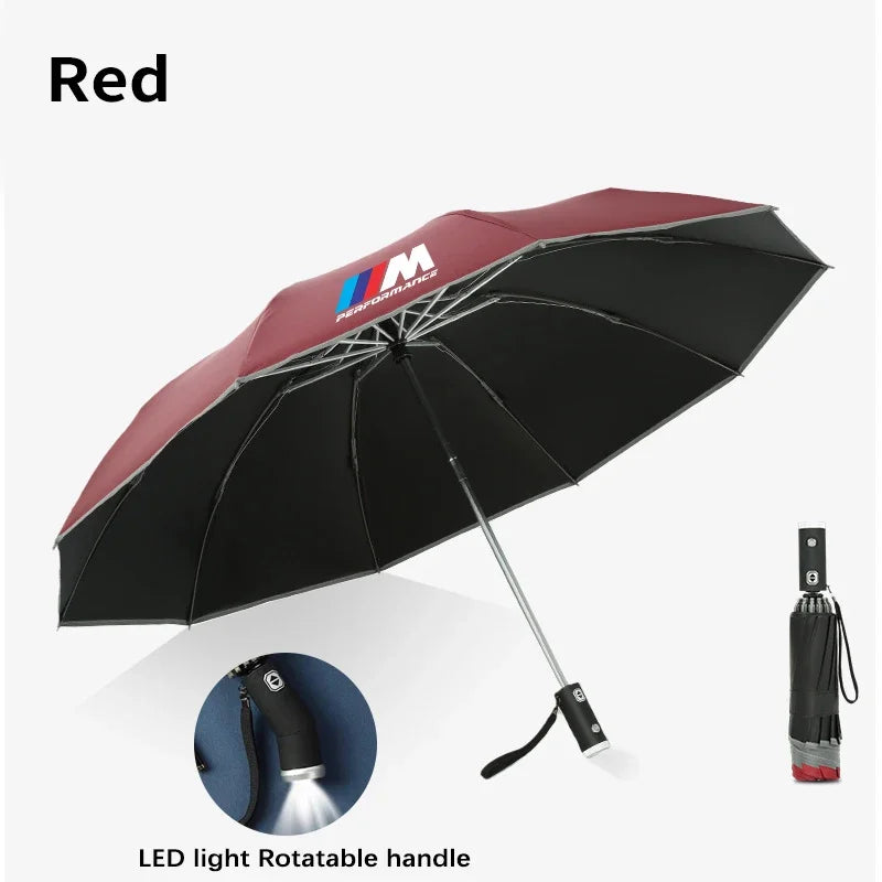 BMW M Series Automatic Folding Reflective Car Sunshade Umbrella