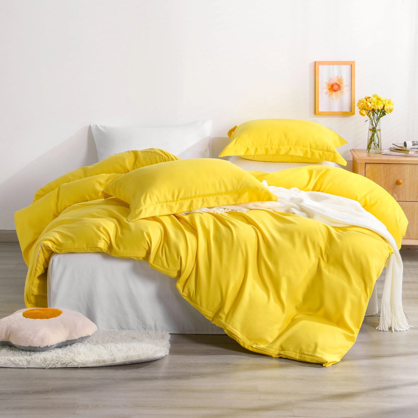 Ntbay 3-Piece Ultra Soft Microfiber Duvet Cover Set, nclude with Corner Ties and Pillow Shams
