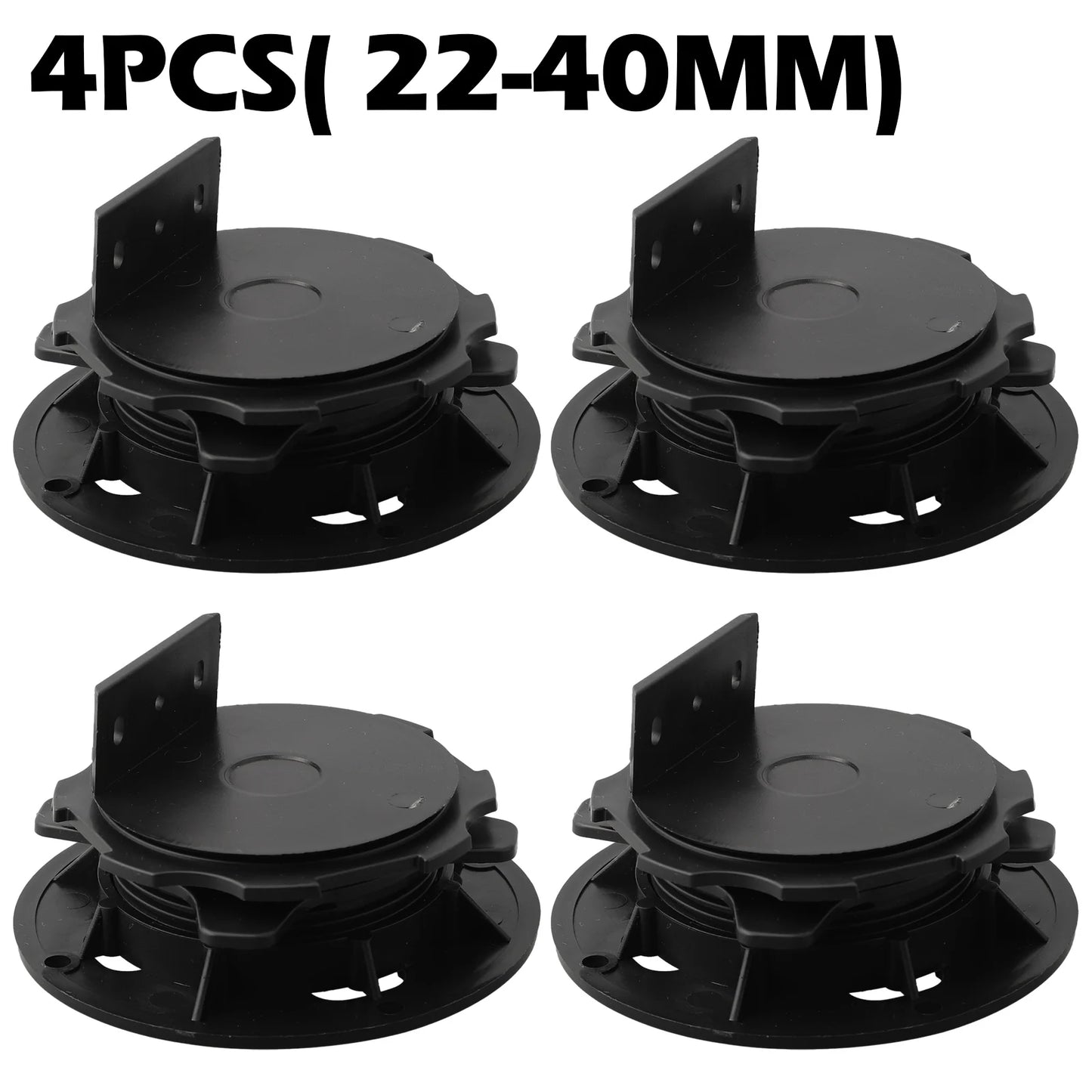 4pcs Height-adjustable Floor Balance Support Pedestal Bearing Decking Boards Slab Bearing Terrace Bearing Weatherproof Tools
