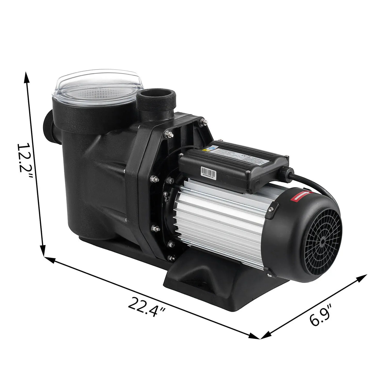 Swimming Pool Pump with Sand Filter High Flow 1.5HP-2.5HP Water Pump 1850W Hot Tub Marine Aquarium Pump for In/Above Ground Pool