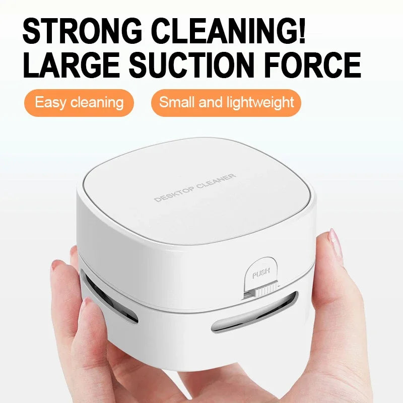 Portable Mini Desk Vacuum Cleaner Handheld Wireless Dust Sweeper For Home Office Table Keyboard Car Efficient Ceaning tool