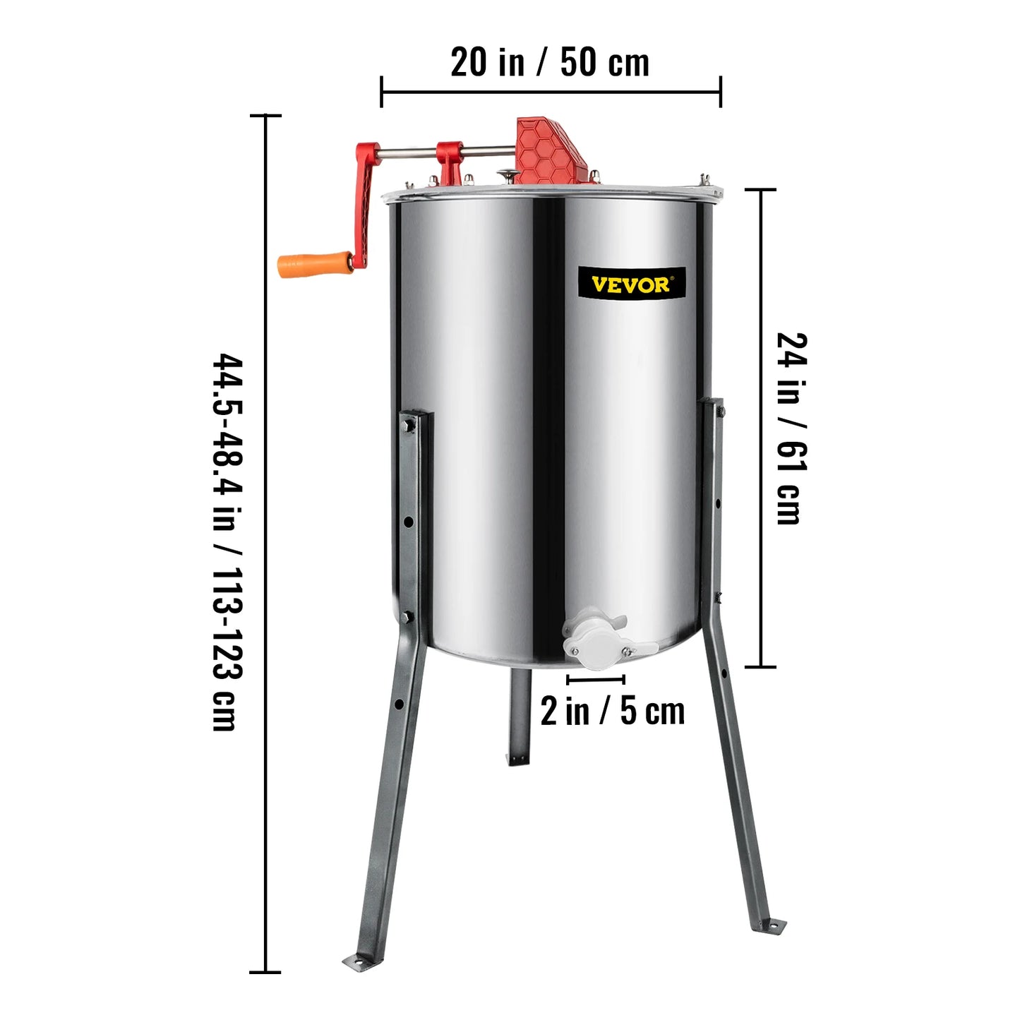 SucceBuy Honey Extractor 2 3 4 Frame Manual Electric Stainless Steel Honeycomb Spinner Crank Centrifuge Beekeeping Equipment