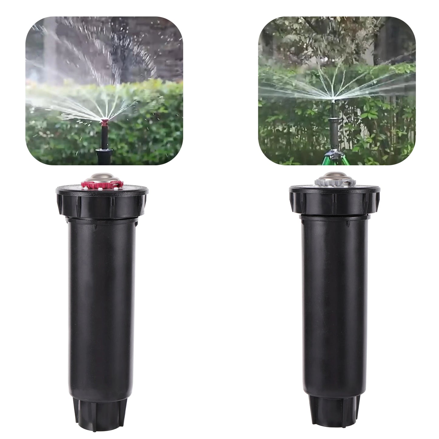 Scattering Pop-up Lawn Sprinklers 1/2" Female Thread Garden Grass Irrigation Rotary Nozzle 360° 45°~270° Automatic Lift Nozzle