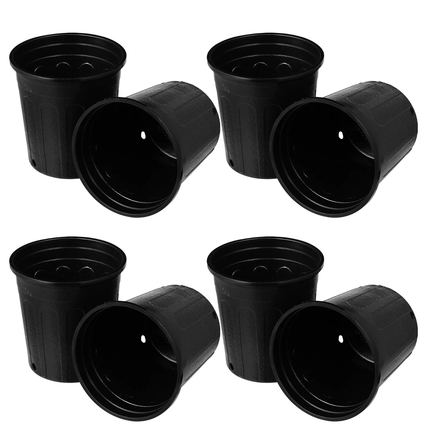 10 Pcs Plastic Flower Pot Pots Balcony Basin Decor Indoor Garden Planter for Plants