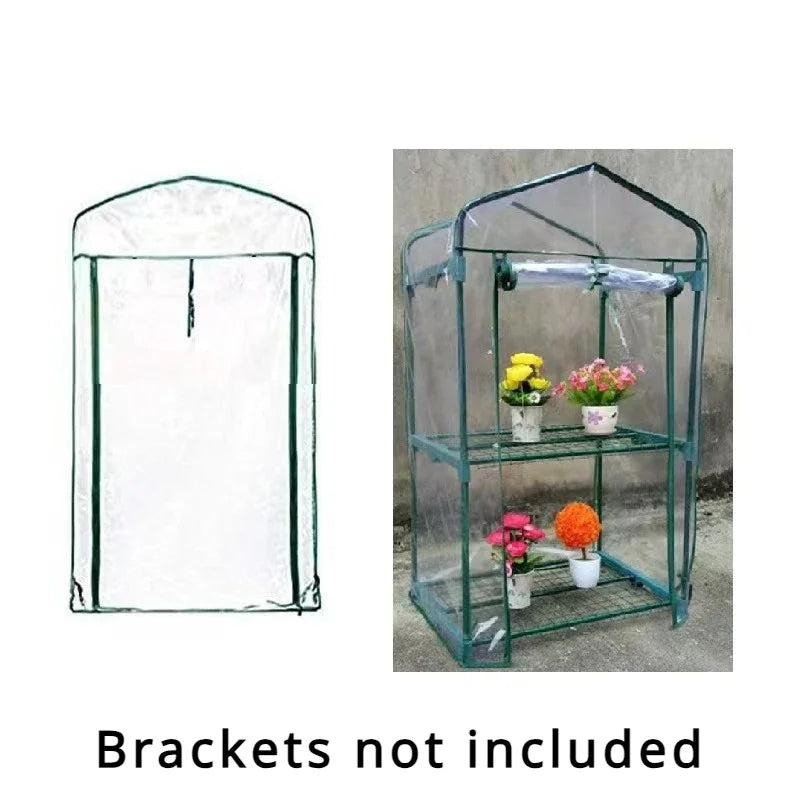 Garden Warmer Cover PVC Flower and Plant Insulated Warming Shed Greenhouse Warming Sunroom Insulated Rainproof Trellis