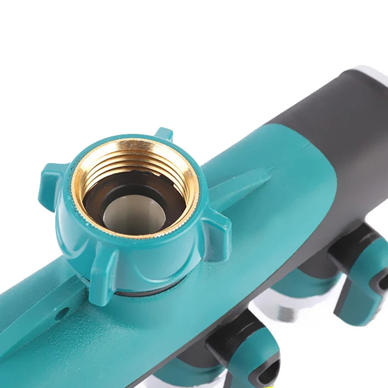 1-2-4 Way Heavy Duty Garden Hose Splitter Faucet Splitter, Outdoor Faucet Splitter Adapter for Water Hose, Water Spigot Splitter