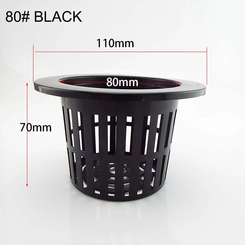 50pcs Hydroponic Soilless Mesh Net basket Plant veg Grow Nursery Cup Pot Sponge tray Aeroponic Veg Planter Clone Colonization q1
