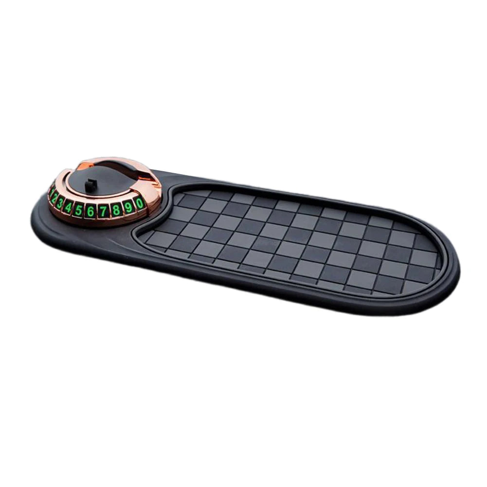 Car Anti-Slip Mat Car Dash Grip Pad with Temporary Parking Numbe 360 D