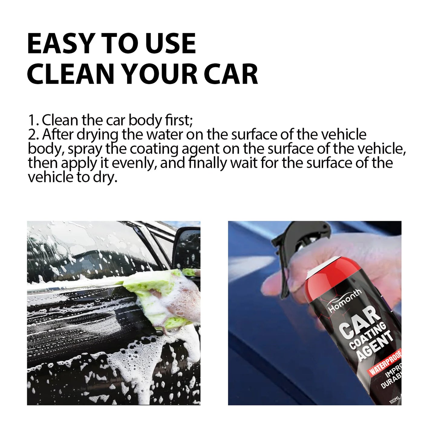 Car Ceramic Coating Polishing Car Shield Coating Spray Car Coating Spray High Protection Quick Coating Spray 100ml Coating Spray