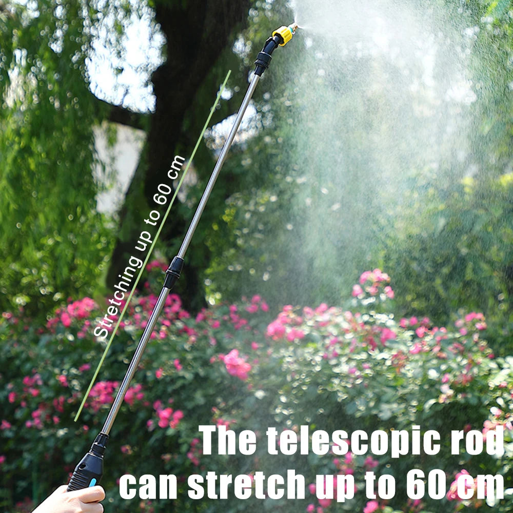 Electric Sprayer Automatic Spray Gun Garden Plant Mister USB Rechargeable Irrigation Tools Watering Can 5L Bucket Optional