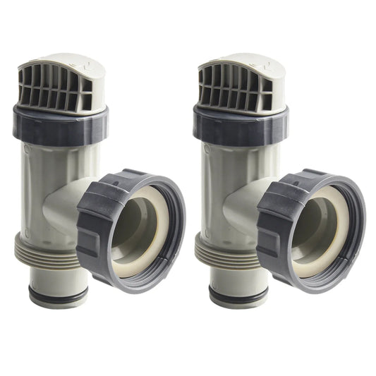 Set of 2 Replacement Plunger Valves for Intex Pool Filters Complete with O Rings and Step Washers for Enhanced Performance