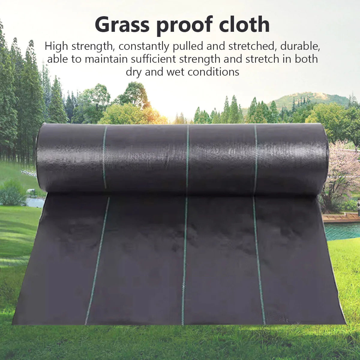 Weed Control Cloth Greenhouse Anti-erosion Weed Barrier Cloth Agricultural Tree Moisturising Anti-Weed Mesh Water Permeable Mat