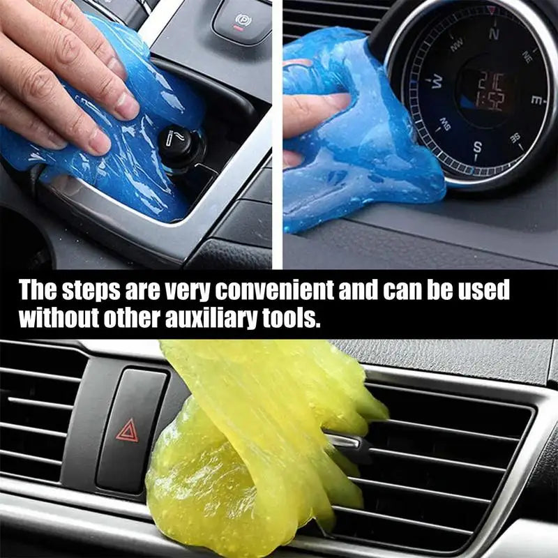 3color Rinse-Free Putty Car Crevice Cleaning Gel Car Dust Cleaner Gel Multipurpose Household Cleaning Supplies For Laptops Desks