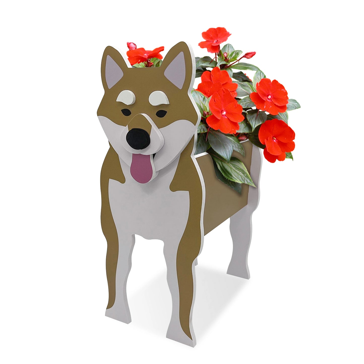 Garden Flower Pot Dog Shape Planter Shiba inu Mastiff Cain Terrier Havanese Vase Pots DIY PVC Garden FlowerPots Home Decor