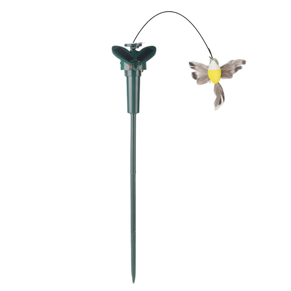 5-1PC Solar Powered Flying Wobble Butterfly Bird Garden Animal Fluttering Butterfly Dancing Ornaments Outdoor Decor Lawn Decor