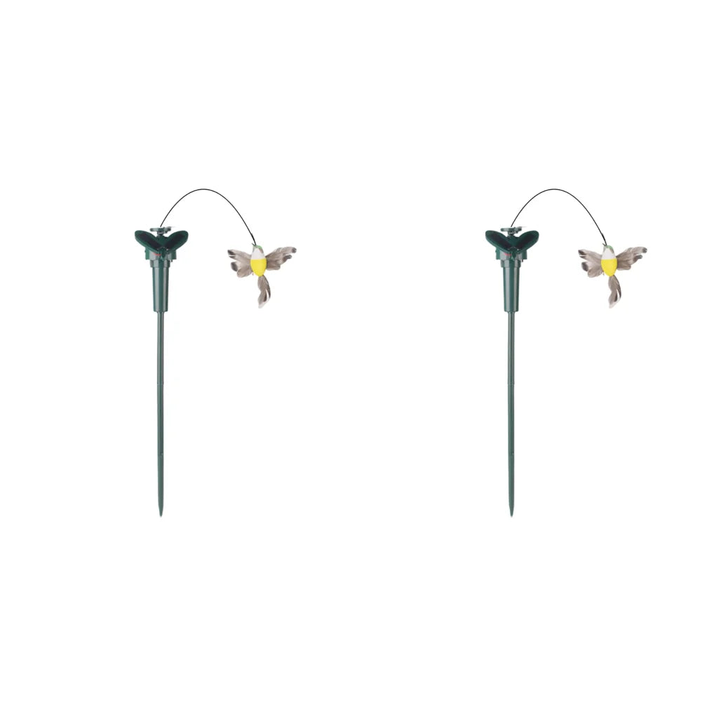 5-1PC Solar Powered Flying Wobble Butterfly Bird Garden Animal Fluttering Butterfly Dancing Ornaments Outdoor Decor Lawn Decor