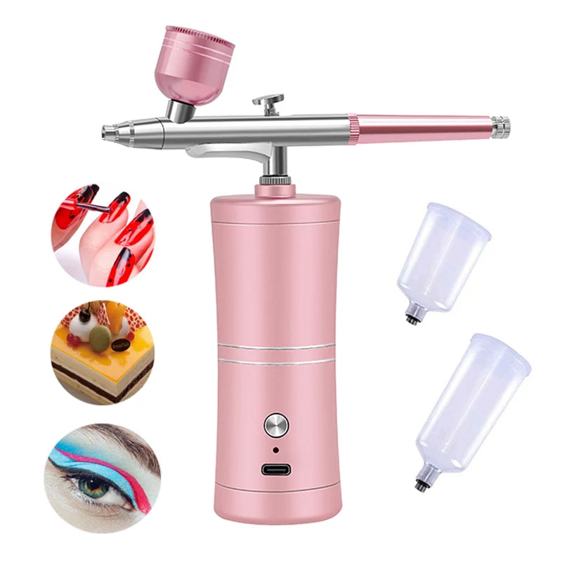 Multi-Purpose Cordless Mini Airbrush Set Spray Pump Gen Pen Air Compressor Kit Portable Air Brush Set Art Painting Spray Model