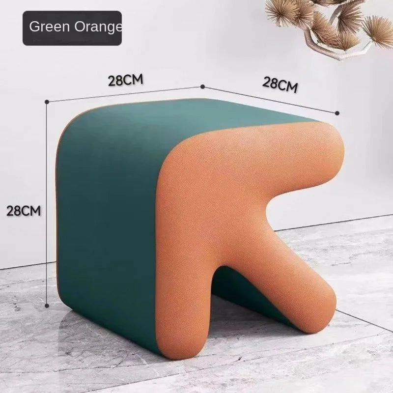 Realife Nordic Fitting Room Arrow Small Stool For Home Use Shoe Changing Stool Entrance Living Room Sofa Side Creative Low Stool