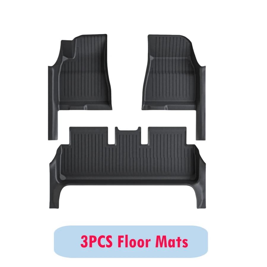 Fully Protection Floor Liners For 2024 2025 Tesla Model 3 Highland Floor Mats with Door Sill Protector Front Rear Cargo Liner