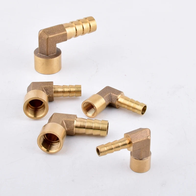 G1/2 Inch 8~25mm Brass Joint Copper Female Pagoda Elbow Connector Garden Irrigation Aquarium Pump Metal Barb Hose Fittings
