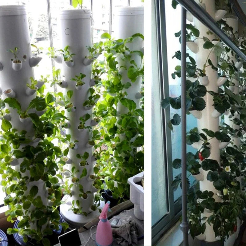 50pcs DIY Hydroponic Vertical Tower Plant Pots Hydroponic Colonization Cups Flower Container Plant Grow Pot Cup indoor gardening