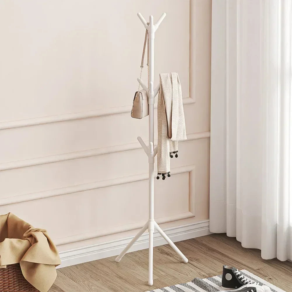 Clothes and Hats Rack Floor To Floor Bedroom Coat Hook Bedroom Vertical Tree Branch Shape Holder Hat Scarf Handbag Storage Hange