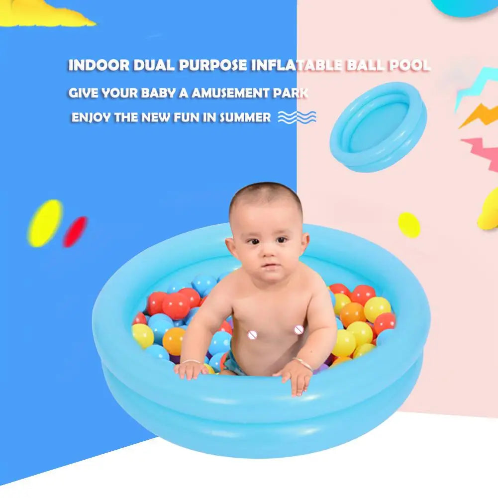 1-6PCS Baby Inflatable Swimming Pool Toddlers Round Blow Up Bathtub Children PVC Ball Pool Indoor Outdoor Swimming Accessories