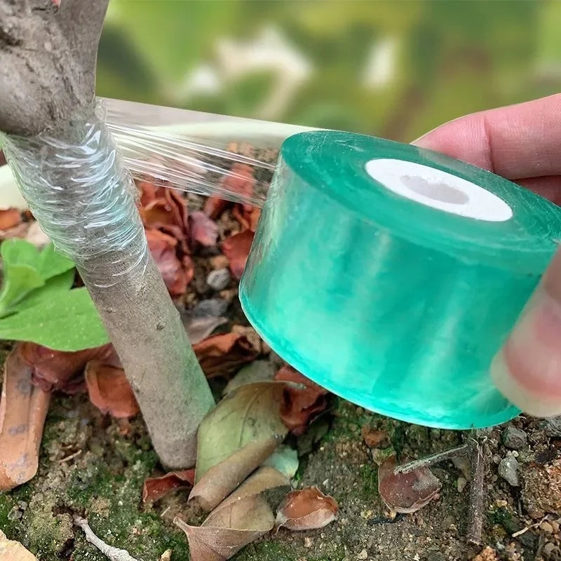100/500m PE Grafting Tape Film Stretchable Self-adhesive Garden Tree Roll Tape Plants Seedlings Vine Tomato Grafting Accessories