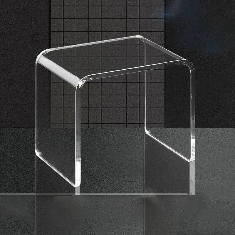 Minimalist Modern Transparent Plastic Stool Bedroom Decorative U-shaped Storage Rack Multifunctional Furniture Stools